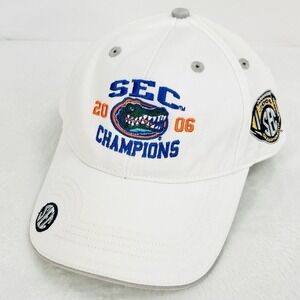 Florida Gators The Game 2006‎ SEC Champs Hat Cap Adjustable Strap White NCAA